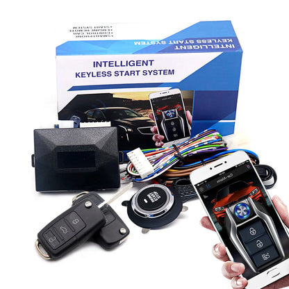 Universal central locking Car start stop button alarm with remote starter Automotive start stop system For Golf/Passat/Chevrolet
