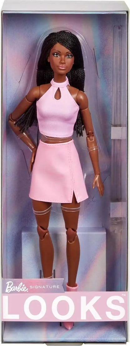 Authentic Barbie Looks Series Fashion Collection Dolls Black High Sister Collection Items Girls' Social Multi Joint Play Toys