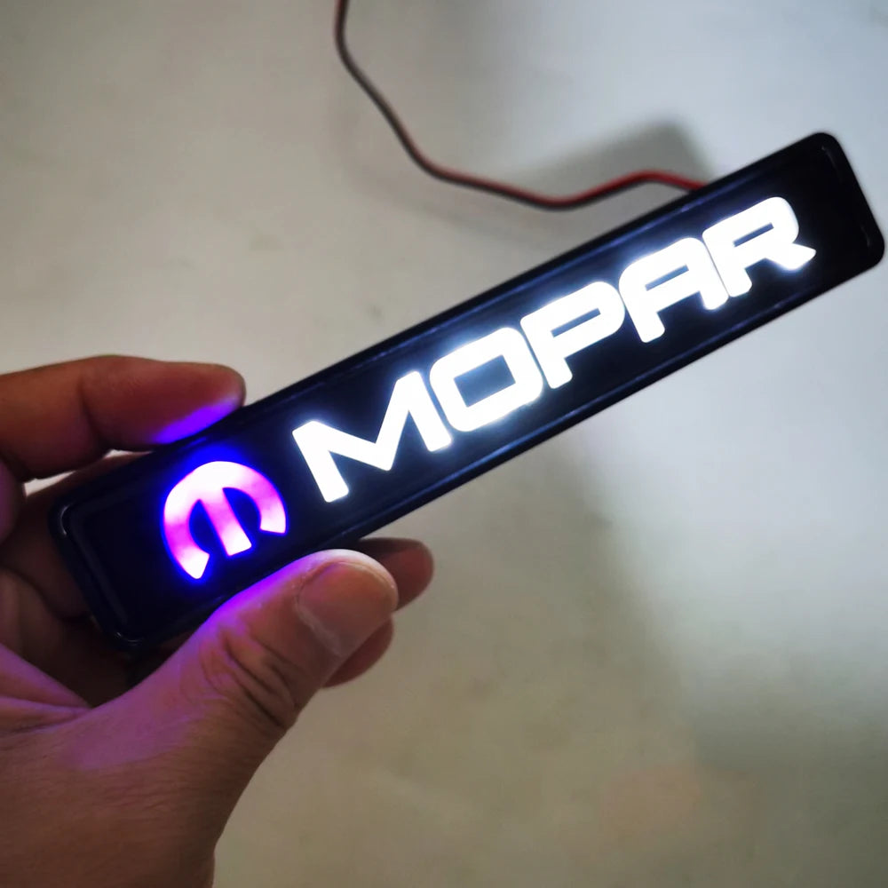 LED Emblem Light White LED Mopar Grille Light Decoration Lamp Mopar Grills Light Atmosphere Lamp MOPAR Emblem Lamp