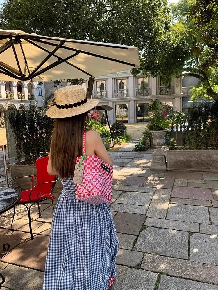 Thai Vacation Style Off-Shoulder Wrap Dress Women's Summer Design Sensation Waist-Cinching Tube Top Long Dress