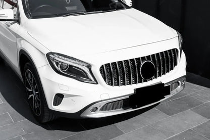 XVIP Chrome Diamonds Style Racing Grille For Mercedes Benz GLA-Class X156 GLA180 GLA200 GLA250 2014-2016 GTR Style Bumper Grille