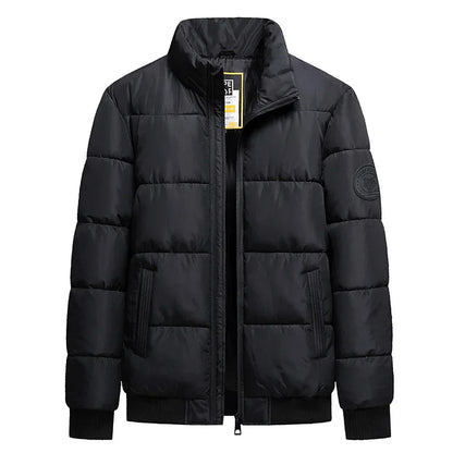 8XL Stand Collar Cotton Parkas Men Autumn Winter Thick Padding Baseball Collar Parkas Men Korean Fashion Outerwear Down Coat Man