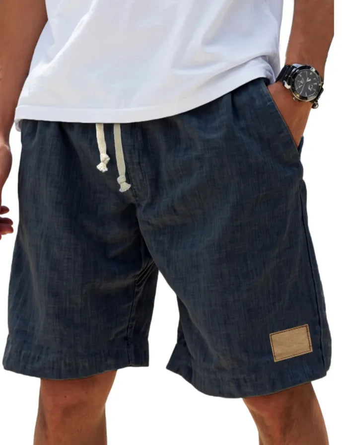 Retro Cotton Linen Shorts for Men Fashion Streetwear Men's Casual Loose Short Pants Roupas Harajuku Linen Shorts Men Clothing