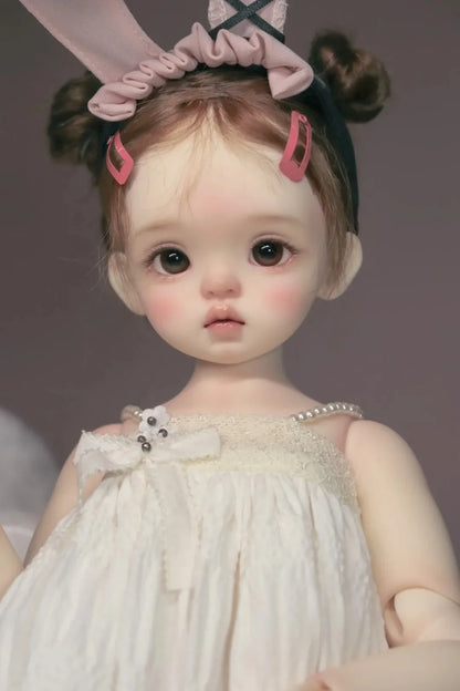 New 25cm Big Head Girl 1/6 Q-baby SD BJD Doll Resin Toy Birthday Gift Makeup from Stock Free Shipping