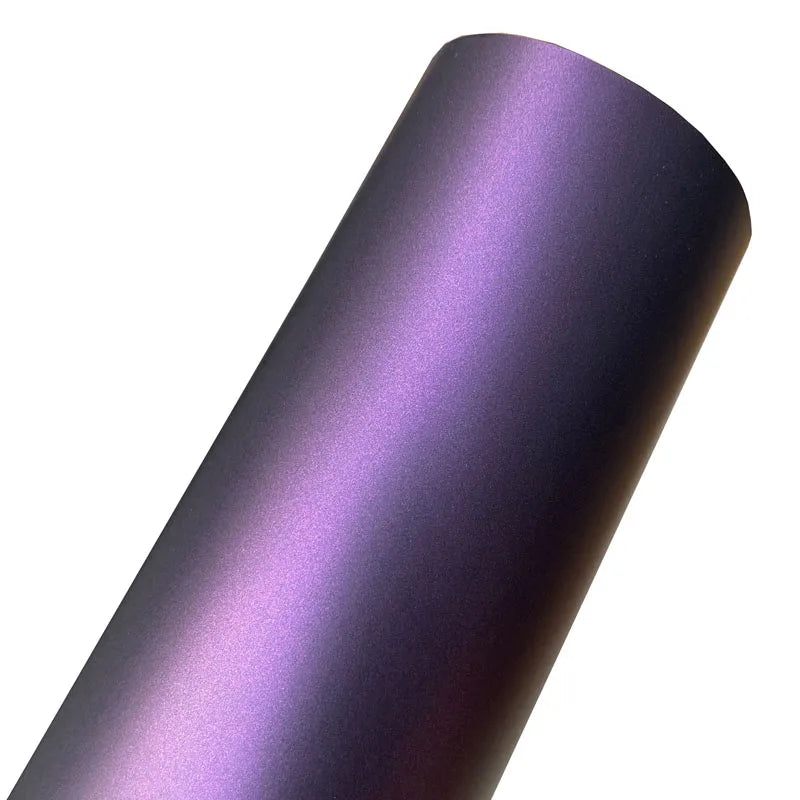 PET Ultra Matte Ghost Purple Vinyl Wrap Film Roll Self Adhesive Motorbike Car Wrapping Decal