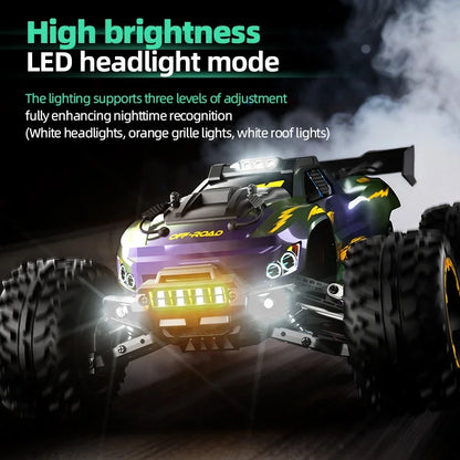 JJRC C8832A 1:10 RC Car 2.4G 4WD High-Speed With Light Large Electric Remote Control Crawler 4x4 Off-Road Vehicle Toy For Kid