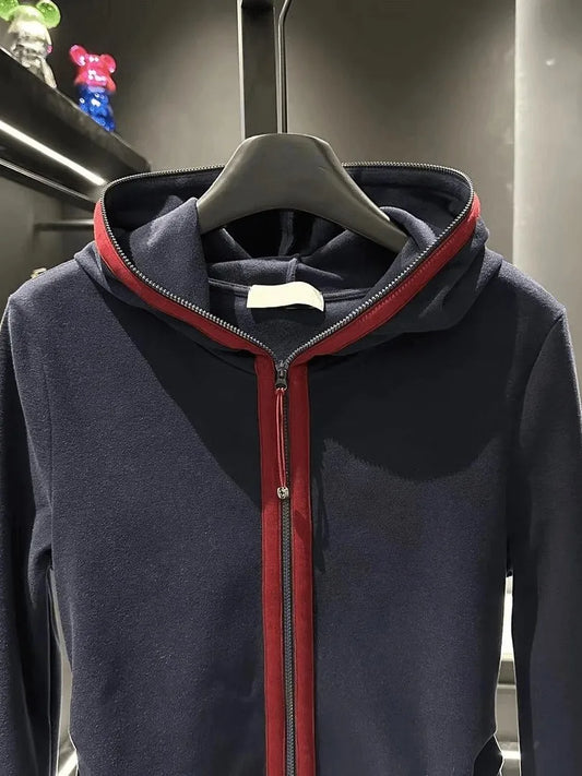 plus Size Hoodie Women's Loose Fit Long Sleeve Sweatshirt Dark Blue Autumn Winter Fashion Casual Comfortable Top Korean Style