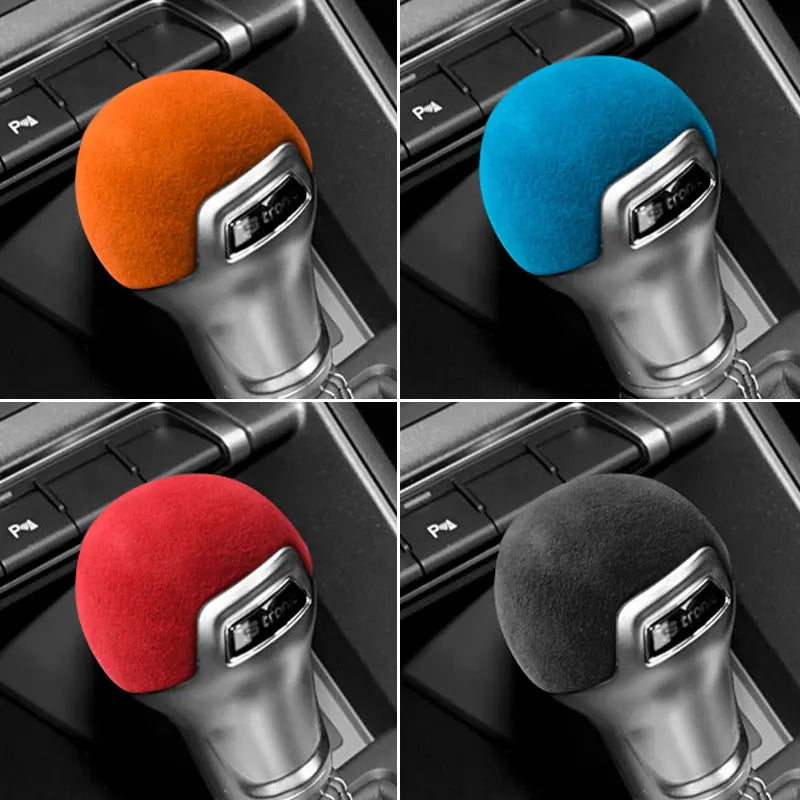 For Audi A3 Q2L S3 TT Sport Gear Shift Knob Boot Cover Trim Sticker Made of Alcantara Car Premium Interior Tuning Accessories
