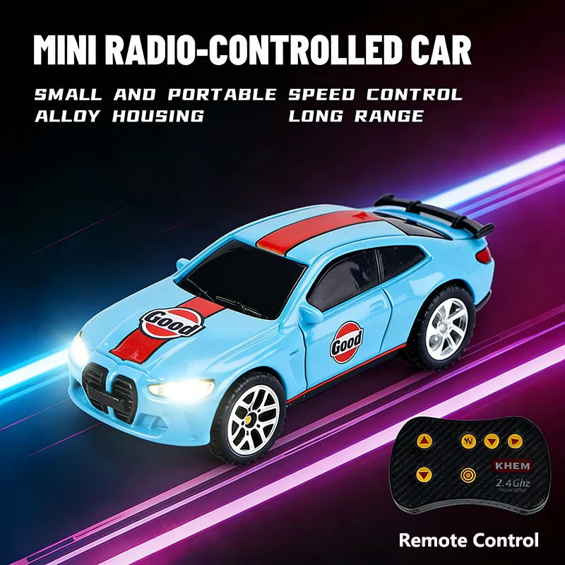 2026 Upgraded RC Car 1:64 Mini Alloy RC Drift Car Easy to Carry, 60mins Life.  Exquisite Gift Box An Ideal Toy Gift for Children