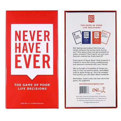 550Cards Never Have I Ever Deluxe Box Mega Set Extension Board Game Bar Night Club KTV Party Drink Table Game Toy Gift for Adult