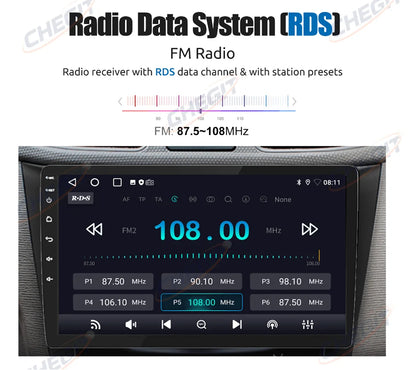 Universal 7"/9"/10“ 2DIN Android 13 4+64G Car Stereo Carplay Android Auto GPS Navigation Bluetooth FM RDS Radio WIFI Touchscreen