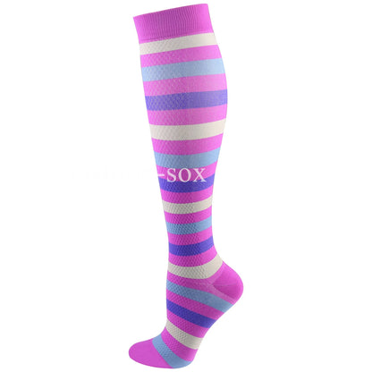1Pair New Compression Stockings 20-30Mmhg Knee High Sports socks Fit Medical Varicose Veins Pregnant  Edema Diabetes Circulation