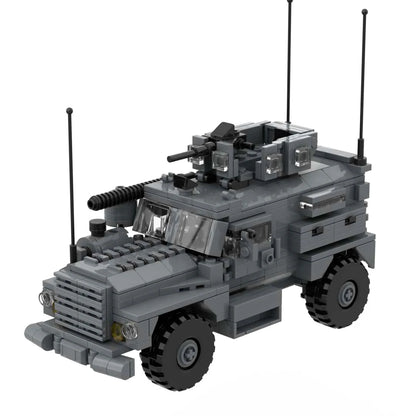 Modern Military MRAP Armored Vehicle Cougar Oshkosh M-ATV Kozak Building Blocks Set Car Tactical Off-Road For Collection 4x4 6x6