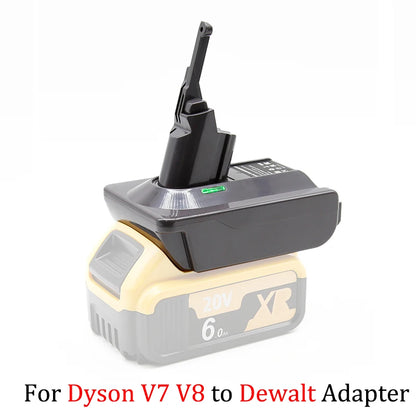 Adapter for Makita/Dewalt/Milwauke 18V Lithium Battery Converter To For Dyson V6 V7 V8 Series Vacuum Cleaner Tool DC58/SV11/SV10