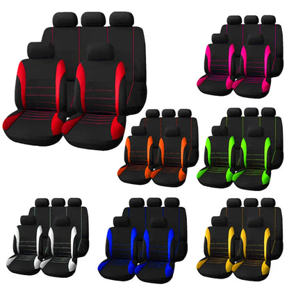 2/5Seats Fabric Car Seat Covers For Peugeot 508 207 307 407 3008 206 2008 208 sw 308 107 301 408 5008 4008 Rifter Traveller RCZ