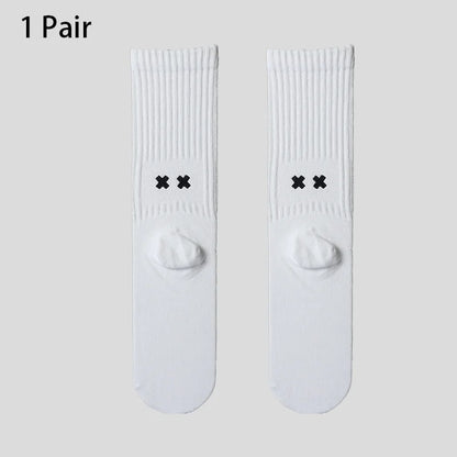 Men's Cotton Work Socks Cushioned Long Running Breathable Ankle Crew Socks Casual Socks for Men Cycling Socks