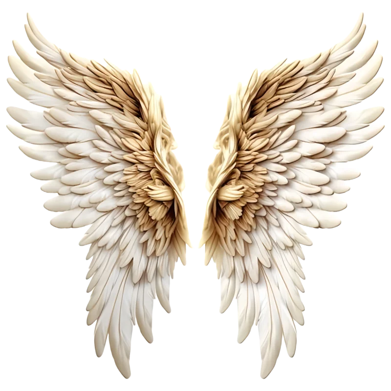 Dreamy Colorful Angel Wings Sticker - HD Self - Adhesive Decal for Living Room, Bedroom Walls, Computer Desks, Cars & Luggage