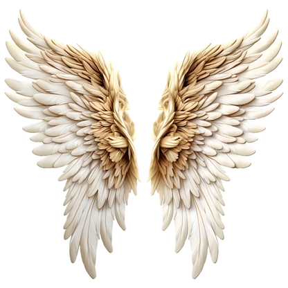 Dreamy Colorful Angel Wings Sticker - HD Self - Adhesive Decal for Living Room, Bedroom Walls, Computer Desks, Cars & Luggage