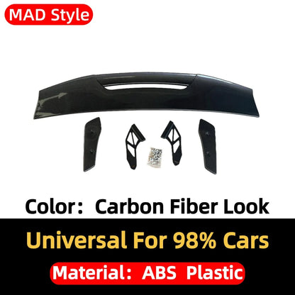 Rear Air Deflector Spoiler Wing Sport Tail Airfoil Tuning Accessories Universal Sedan Cars 125cm Fit Mostly Vehicle MAD Style