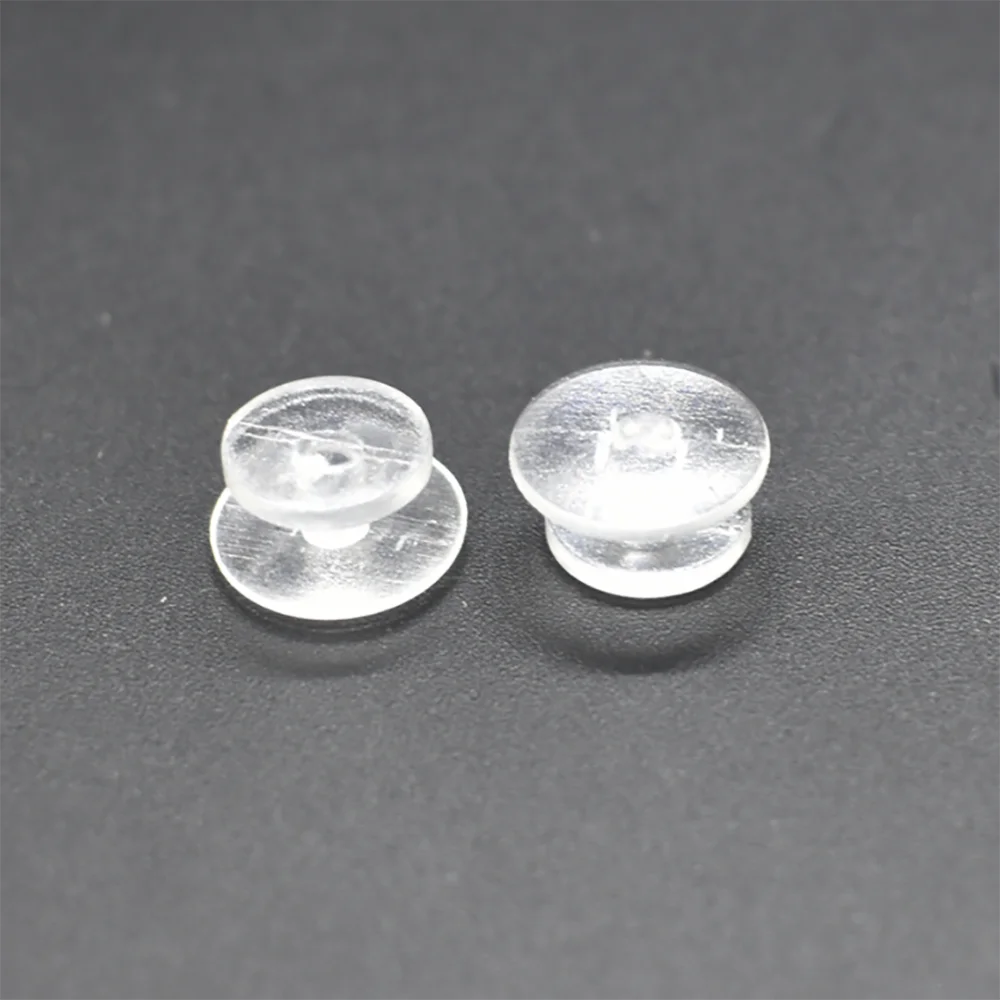 Wholeslae 100-2000PCS Transparent  Buttons Plastic Buckles DIY Shoes Charms Slipper pins Factory direct sales Accessories