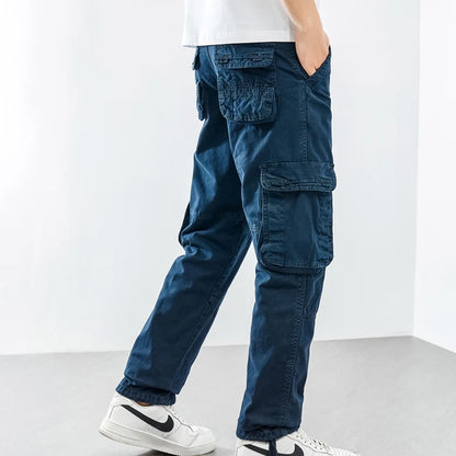 Mens Casual Pants Cotton Cargo Pants Sports Wear Khaki Black Classic Outdoor Trousers Regular Fit Y2K Clothings Male Sweatpants