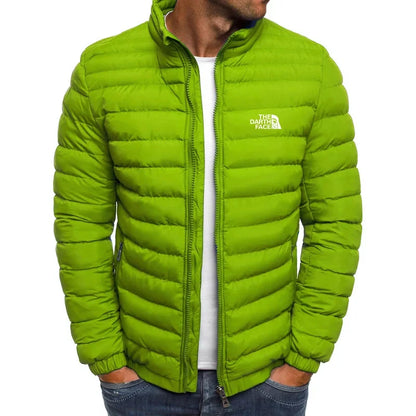 2024 Autumn/Winter Men's Stand up Collar Zipper Warm Shopping Fashion Leisure Brand Business Slimming Fishing Hot Selling Coat