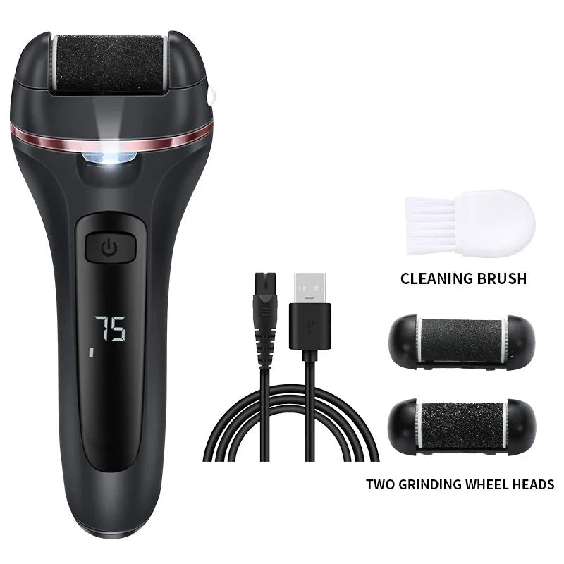 Electric Foot File Callus Remover Professional Foot Grinder Pedicure Machine Tools Rechargeable Heel Cracked Dead Skin Scrubber