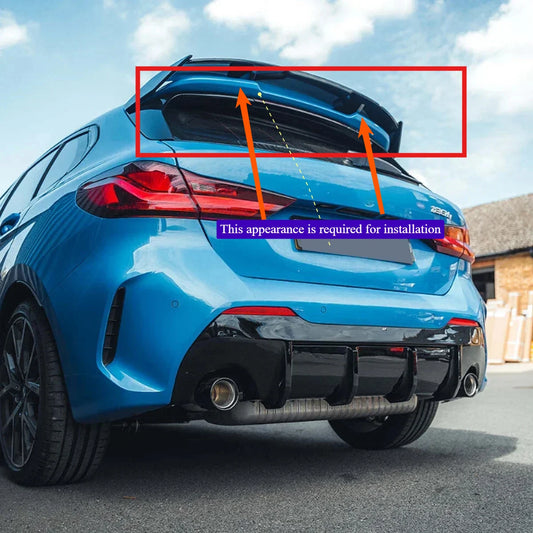 Rear Roof Lip Spoiler Tail Wing for BMW 1-series F40 M135i 128ti 118D MP Style Hatchback Spoiler 2019+ Trunk Wing Accessories