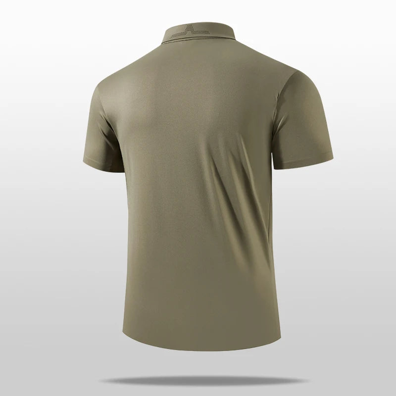 LUCEN 2026 Simple Style Printed Men's High-Quality Golf Sport Polo Shirt Breathable Tennis Quick-Dry T-Shirt Tops POLO Tees