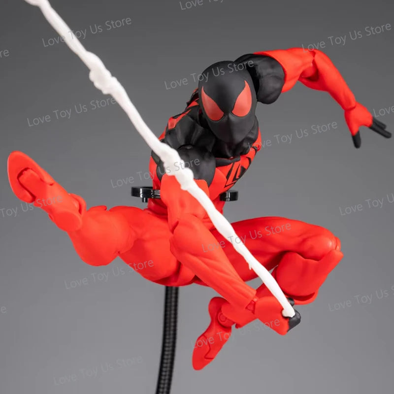 Original Mess Toys Spider Man Symbiote Black Suit Neighbor Scarlet Spider Spiderman Messtoys Anime Action Figure Gifts Toys
