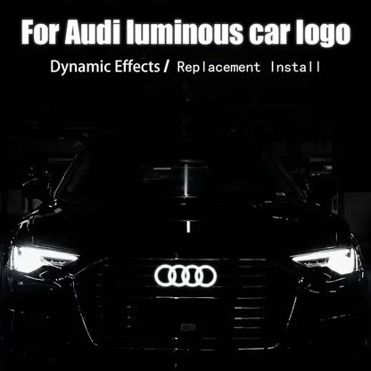 1pcsLED Car Dynamic Streamer Badge Light Front Grille Emblem for Audi Q7 Q8 S3 A1 A2 A3 A4 A5 A6 Q3 Q4 Q5 Q6 S5 S7 A7 Q