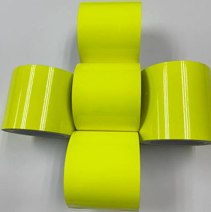 10cm*1/2/3/4/5/6/8M Premium Glossy fluorescent yellow Vinyl Wrap Film Sheet Air Release Self-adhesive Sticker Decal