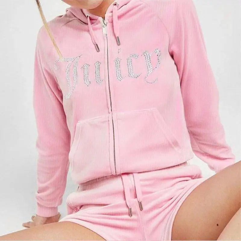 Trendy Y2K Harajuku Retro Printed Rhinestone Sweatshirt Unisex Casual Loose Hoodie Jacket for Men And Women