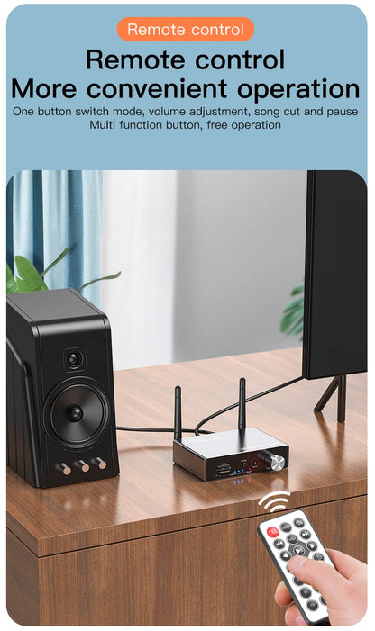 6 IN 1 DAC Bluetooth 5.3 Receiver Transmitter Optical Coaxial AUX RCA USB TF Wireless Audio Adapter Digital to Analog Converter
