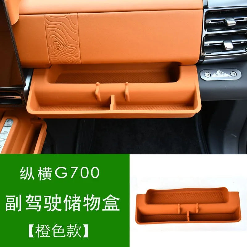 For Jetour G700 2026 Central Control Wireless Charging Silicone Pad Dustproof Anti-slip Mat Center Console Storage Box