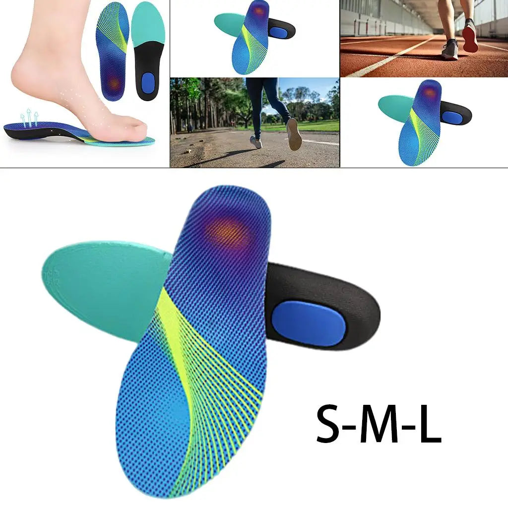 Comfortable Orthotic Insoles Arch Support Cushioned EVA Shoe Inserts for Flat Feet High Arch Unisex Relieve Foot Soreness