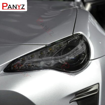 For Toyota 86 GT86 2012-Present Car Headlight Protective Film Smoked Black Tint Wrap Vinyl Transparent TPU Sticker