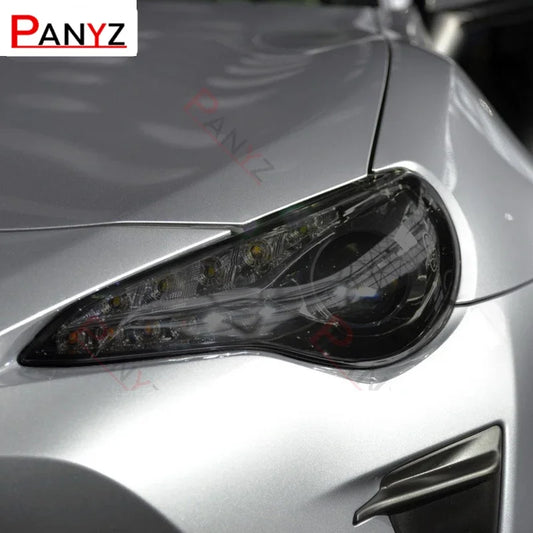 For Toyota 86 GT86 2012-Present Car Headlight Protective Film Smoked Black Tint Wrap Vinyl Transparent TPU Sticker