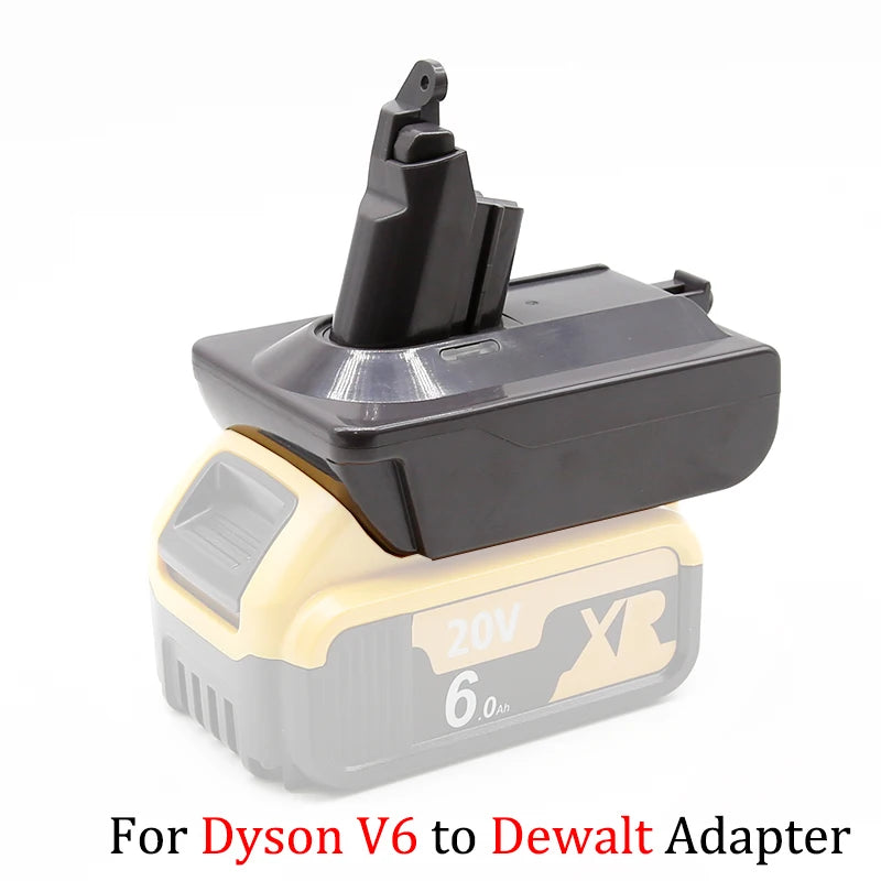 Adapter for Makita/Dewalt/Milwauke 18V Lithium Battery Converter To For Dyson V6 V7 V8 Series Vacuum Cleaner Tool DC58/SV11/SV10