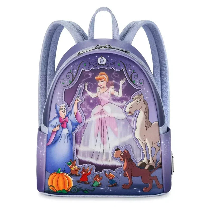 Loungefly Princess Series Manga Style Animated Collage Collection Mini Backpack