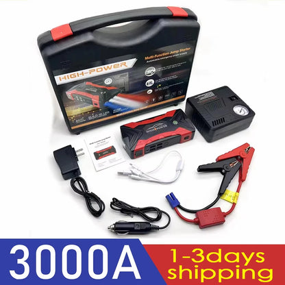 Car Jump Starter 3000A Starting Device Portable Power Bank Battery Starter Launcher For Car Booster Articles