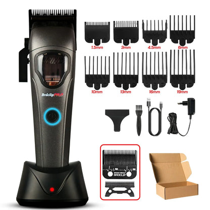 10000RPM BRD 633 Professional Electric Hair Clipper Magnetic Levitation Motor Hair Trimmer for Man with Base DLC Blade Barber