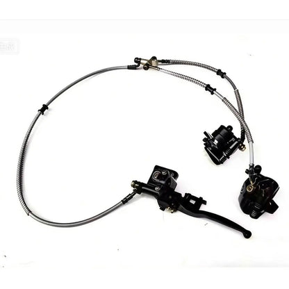 Front Twin Brake Caliper Master Cylinder Assembly, Easy to Install, Go Kart Brake Kit for , Golf Cart Accessories