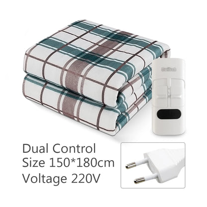 220V Electric Blanket Automatic Thermostat Electric Heating Blanket Body Warmer Thermal Mattress for Winter Home Office Use
