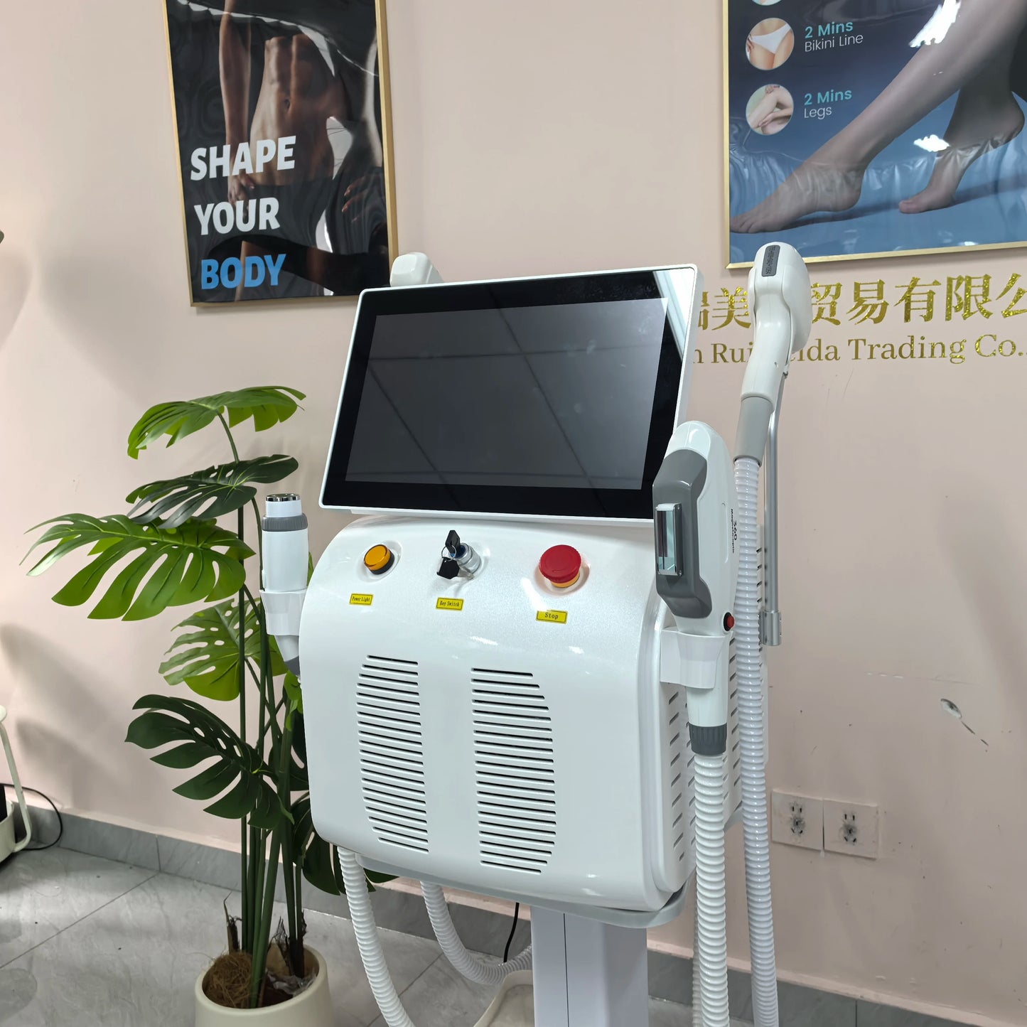 4 IN 1 Soprano Titanium Ice Platinum RF Diode 755 808 940 1064nm 4 Wave Laser ND:YAG Machine Painless Hair Removal Machine