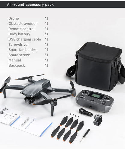 L600 PRO / L600 PRO MAX Drone 4K Professional HD Dual Cameras 3-axis Gimbal 5G WIFI Brushless Obstacle Avoidance Security Drone
