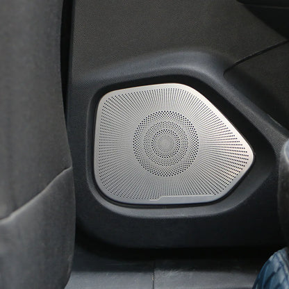 Interior Four Door Speaker Sound Horn Frame Protector Cover Trim for Peugeot 2008 2020 2021 2022 2023 2024 Car Accessories