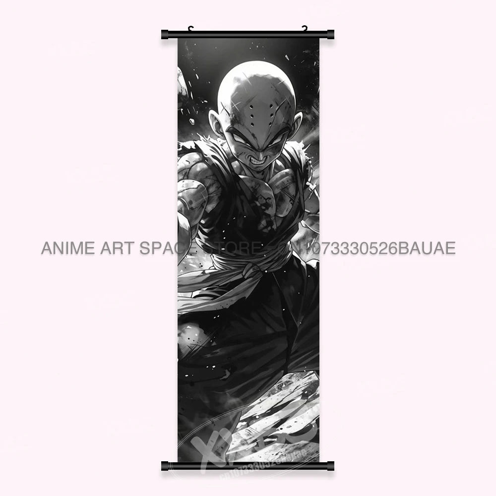 Dragon Ball Anime Wall Artwork Canvas Mural Scrolls Pictures Anime Character Son Goku Hanging Painting Poster Home Decoration