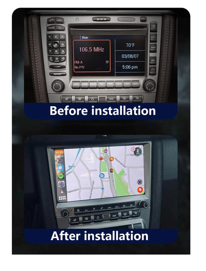 CHSTEK Car Radio Wireless Carplay Qualcomm for Porsche 911 997 Boxster Cayman 987 Auto Android 13 Multimedia Player Navigation