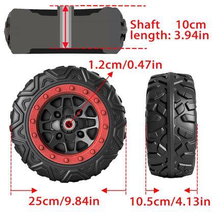 21CM/25CM/30CM,8/10/12in Children Electric Ride on Car EVA Solid Rubber Alligator Tire,Kart drifting car tire,Coupler, bearing